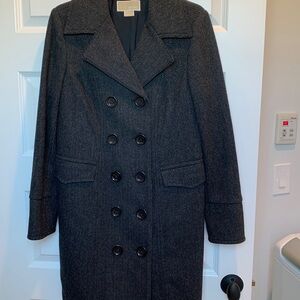 Michael Kors coat, double breasted, knee length, size 8